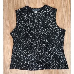 Ronni Nicole Evening Black Sparkly Stretchy Tank Top XL